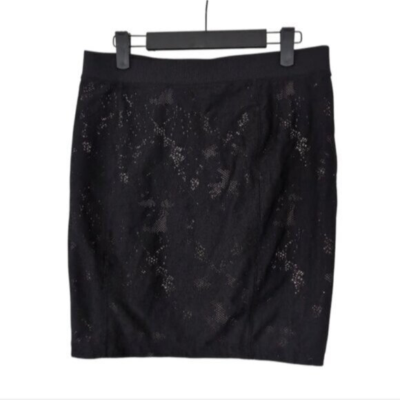 Armani Exchange Y2K Lace Stretch Whimsigoth Victorian Renaissance Skirt M - Picture 1 of 7